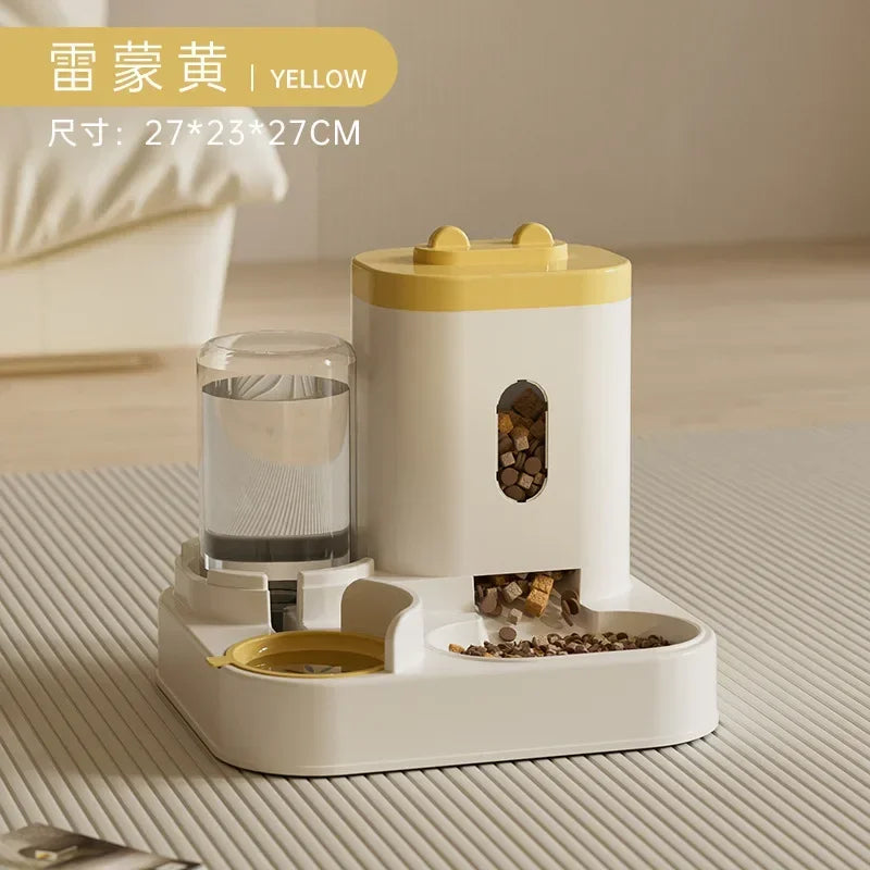 Automatic Pet Feeder And Water Fountain For Cats And Dogs Large Capacity
