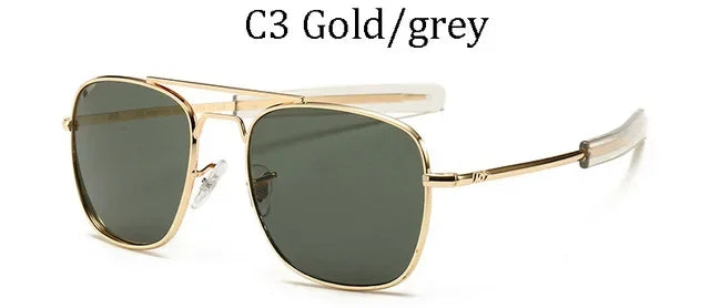AO Men's Vintage Aviator Style Designer Sunglasses