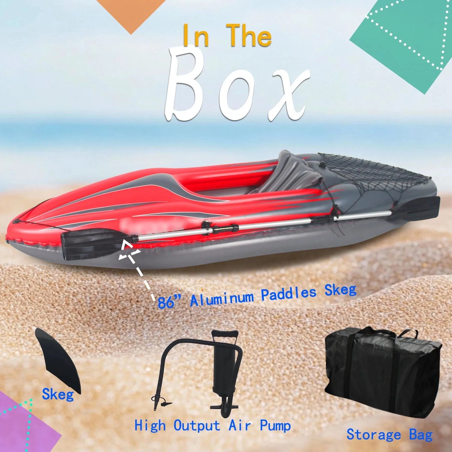 HHSJZWCY Inflatable Kayak Fishing Boat For One Person With Paddles