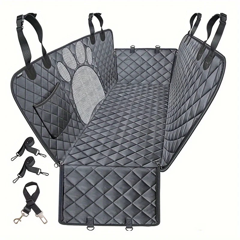 Waterproof Dog Rear Seat Cover Hammock For Cars Heavy Duty Scratch Resistant