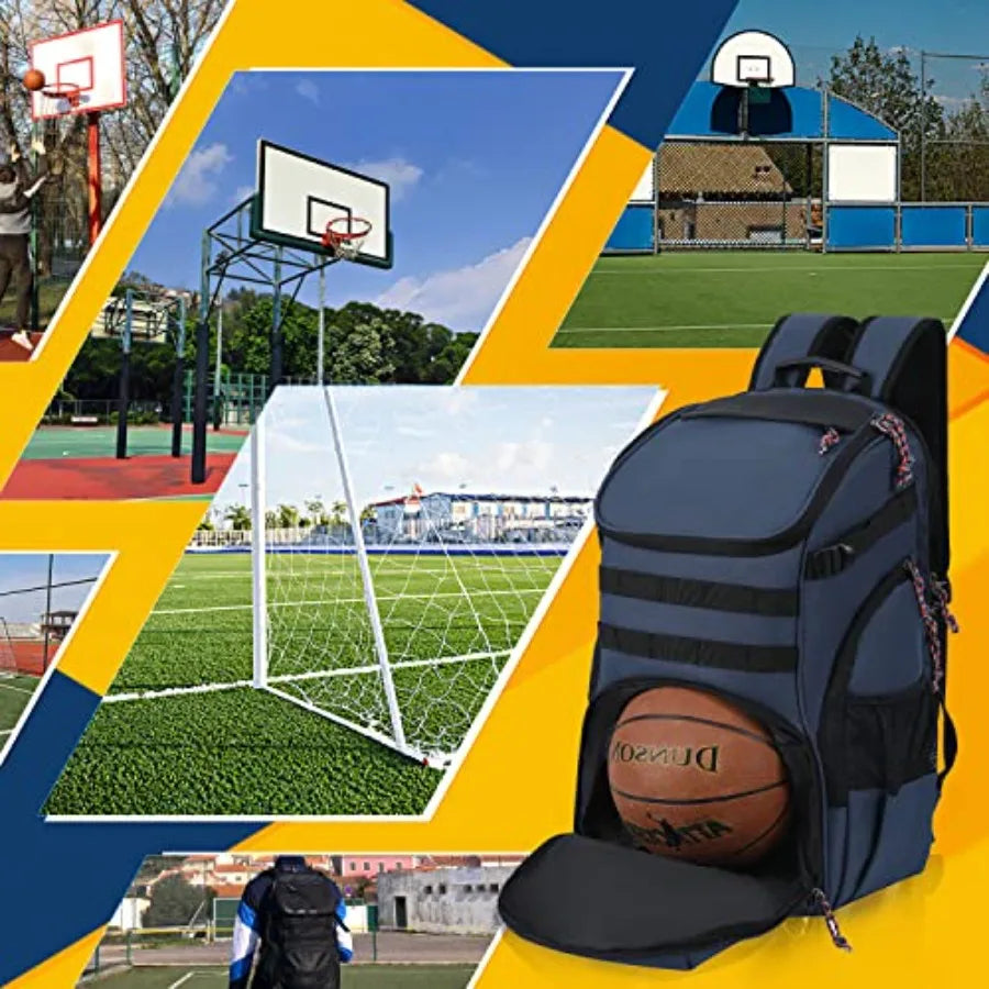 Basketball Bag Backpack With Ball Holder For Multisport Training