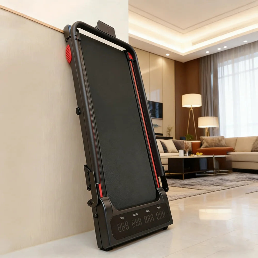 Driving Walking Pad With Bracket Silent Treadmill For Home Fitness
