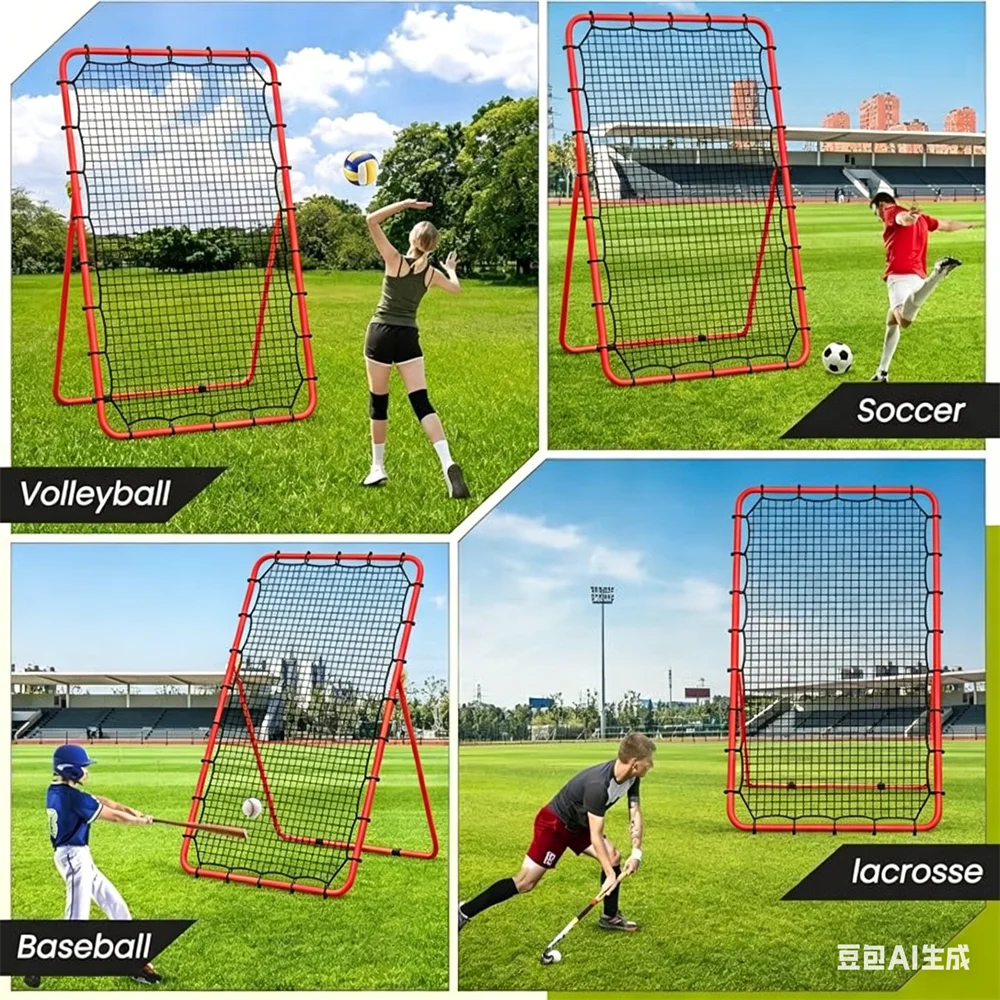 Adjustable Sports Rebounder Net For Volleyball Soccer Baseball Tennis Training