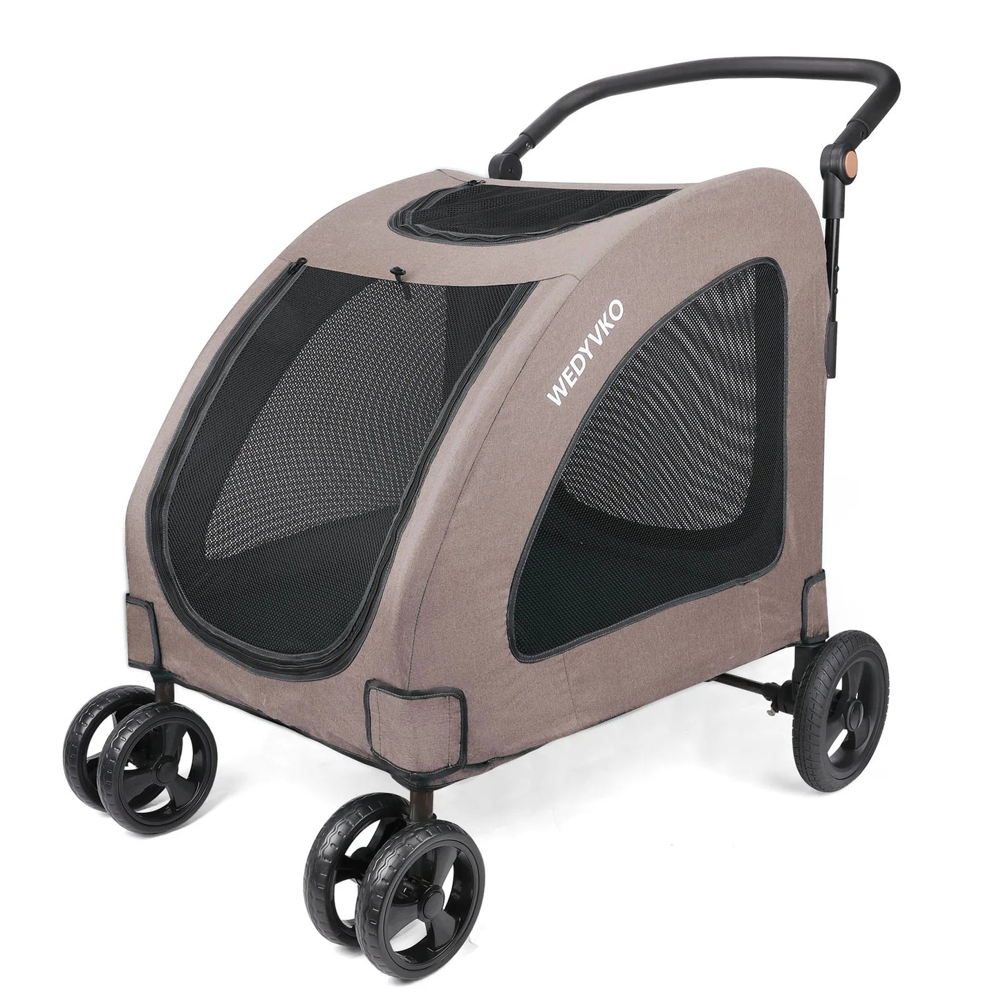 Heavy Duty Dog Stroller For Large Dogs Foldable 360 Wheels