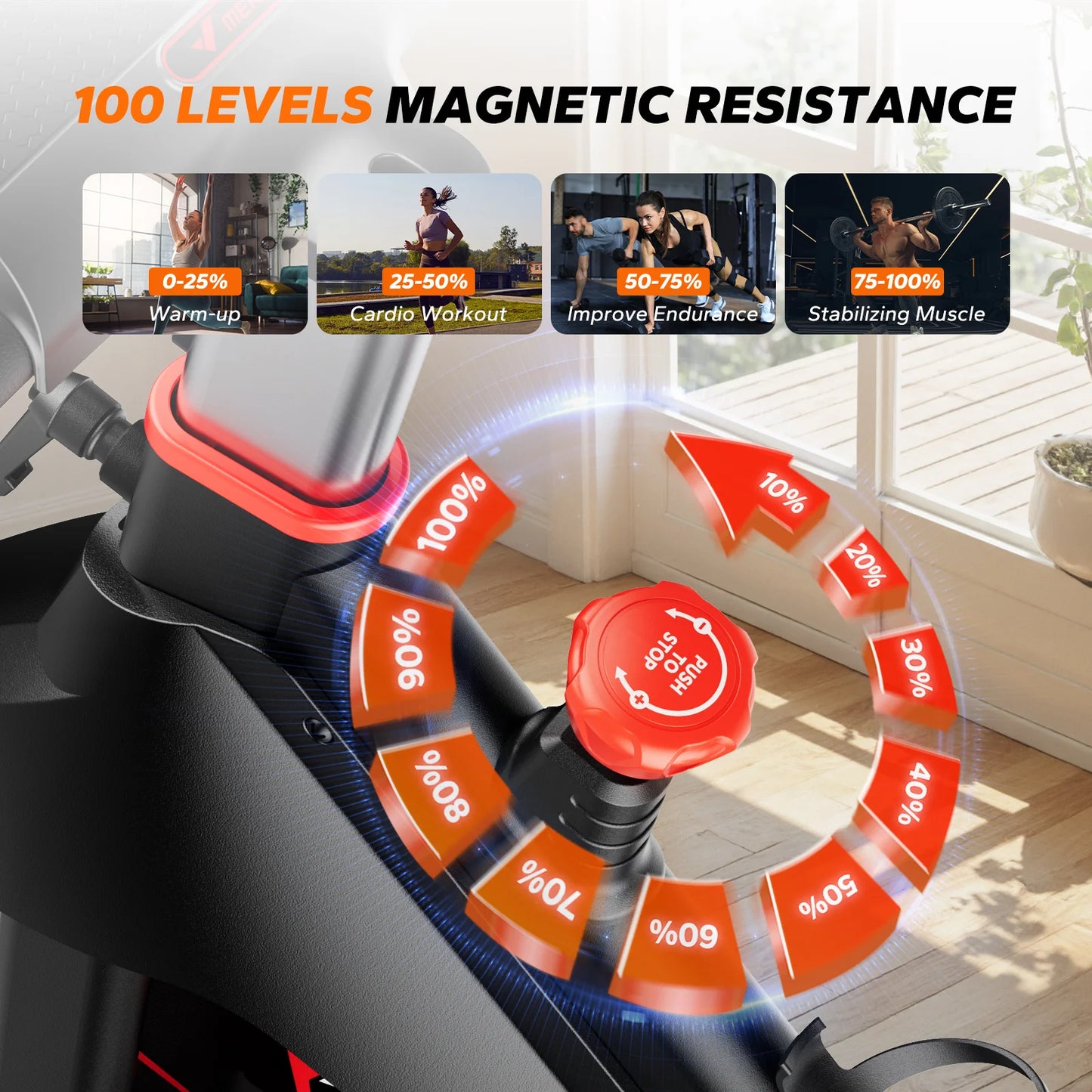 MERACH S38 Indoor Cycling Exercise Bike With Exclusive App