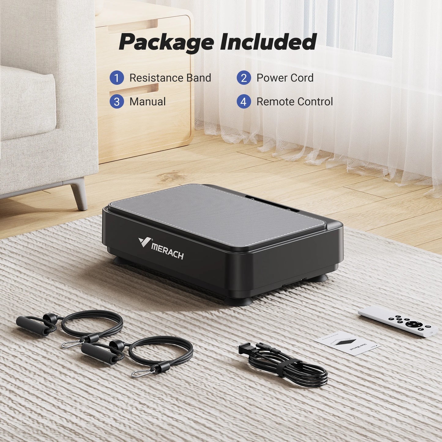 MERACH Vibration Plate Exercise Machine For Home Gym And Office