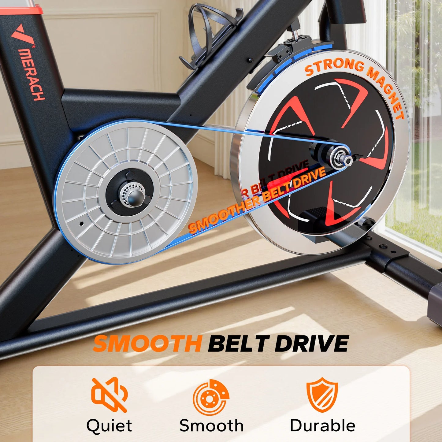 MERACH S38 Indoor Cycling Exercise Bike With Exclusive App