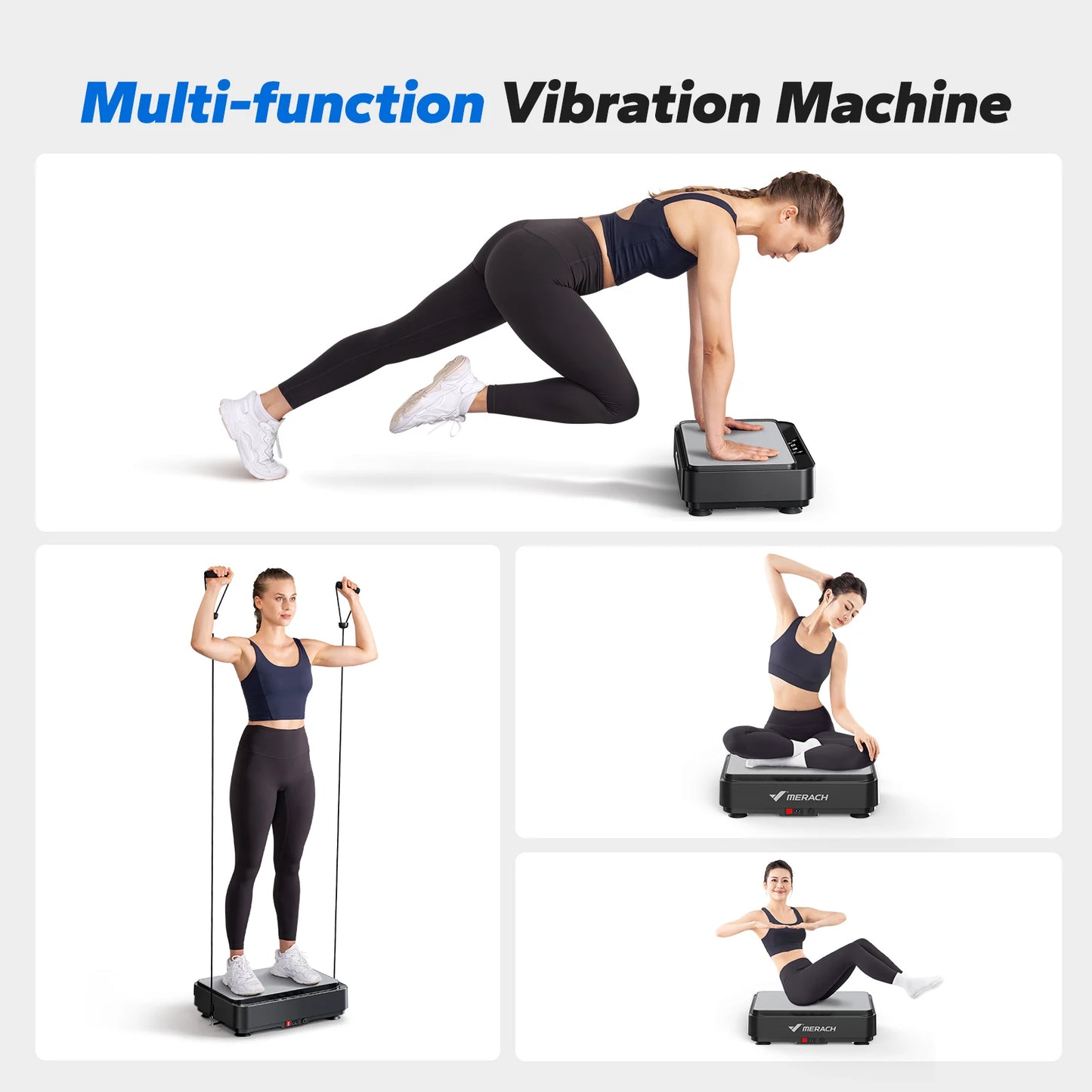 MERACH Vibration Plate Exercise Machine For Home Gym And Office