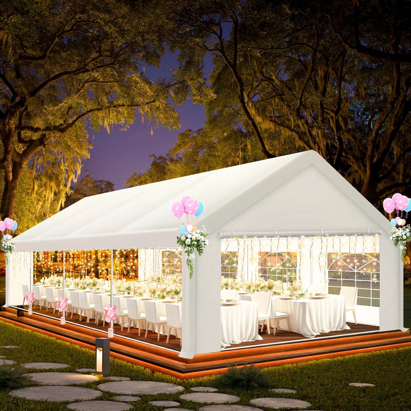 COBIZI Party Tent Gazebo Heavy Duty UV Waterproof Wedding