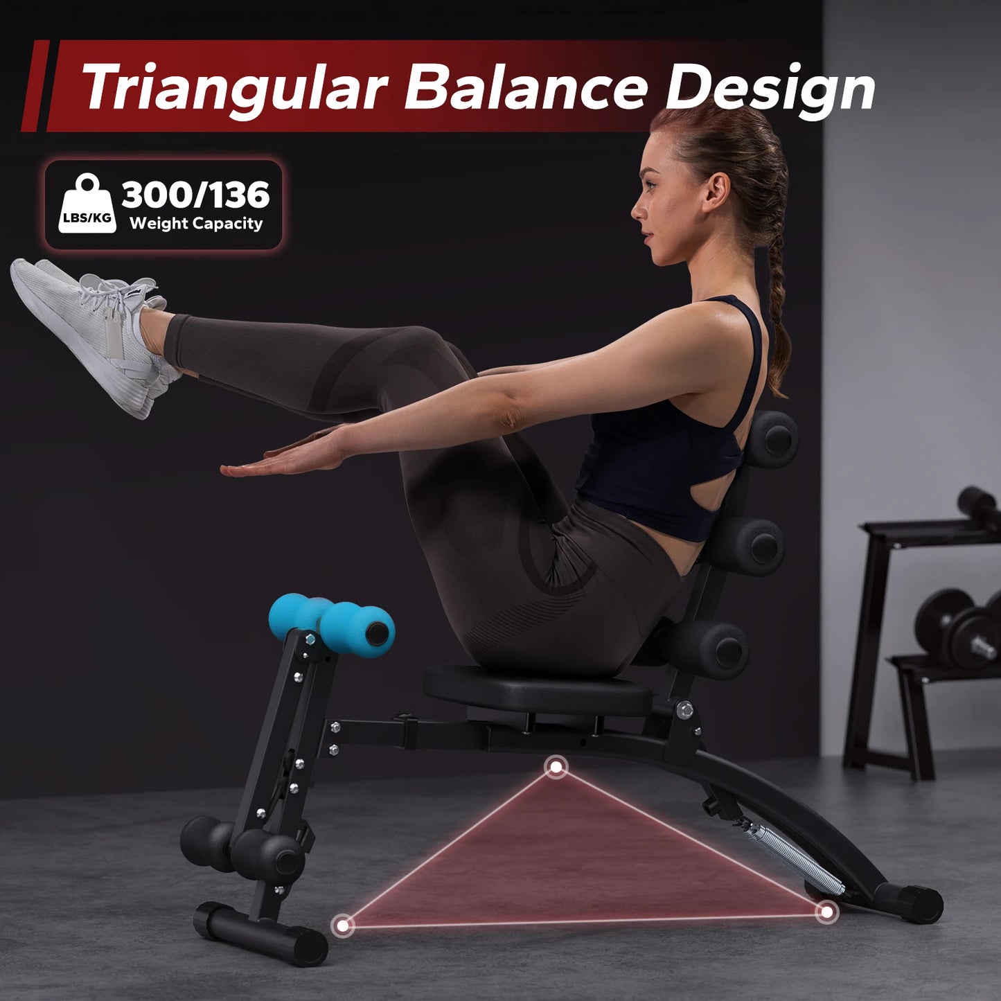 MERACH Ab Machine Multi Functional Workout Bench For Home Gym