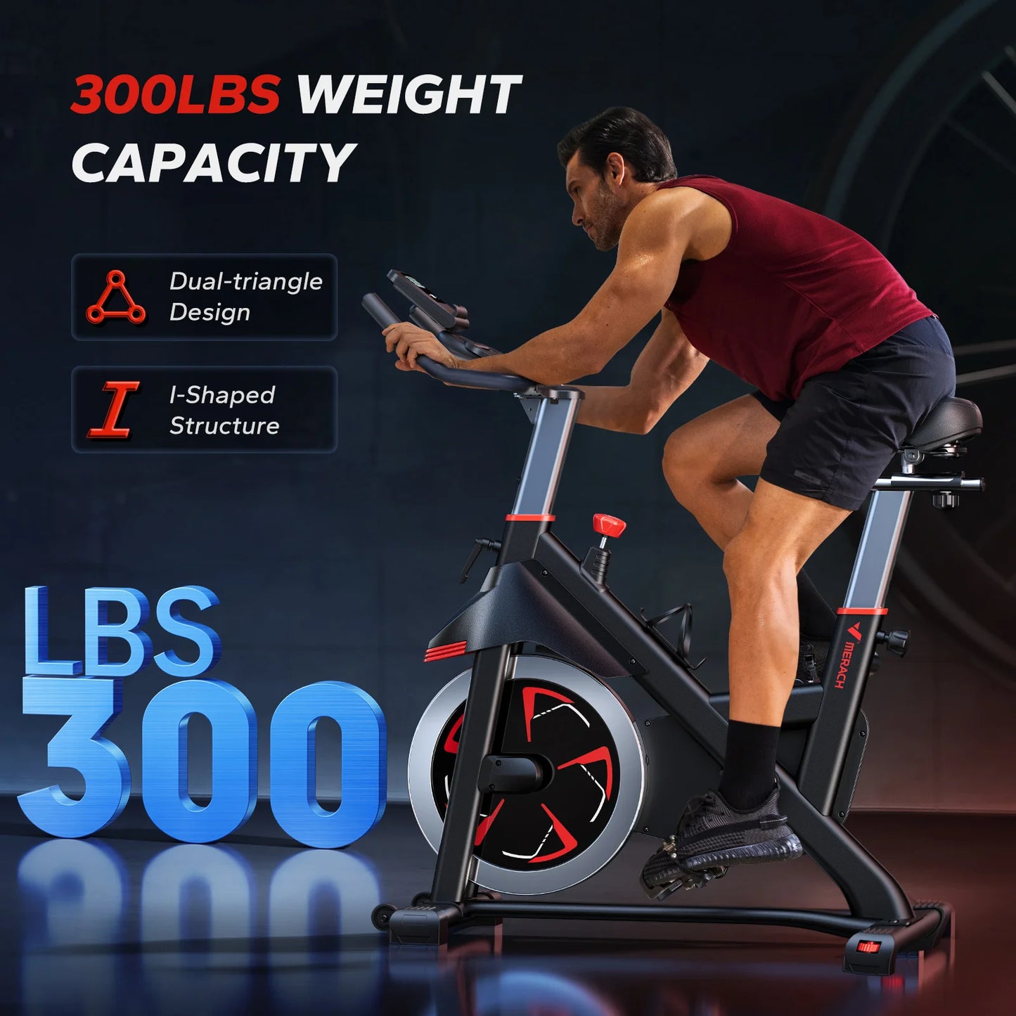 MERACH S38 Indoor Cycling Exercise Bike With Exclusive App