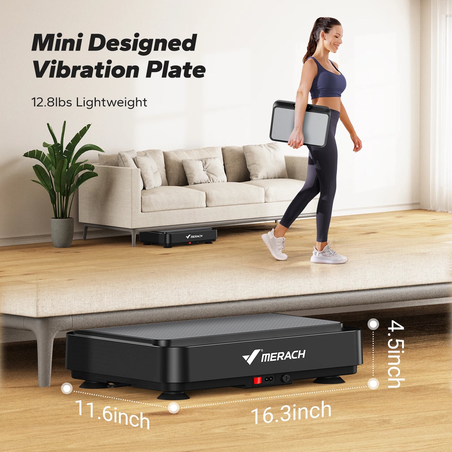 MERACH Vibration Plate Exercise Machine For Home Gym And Office