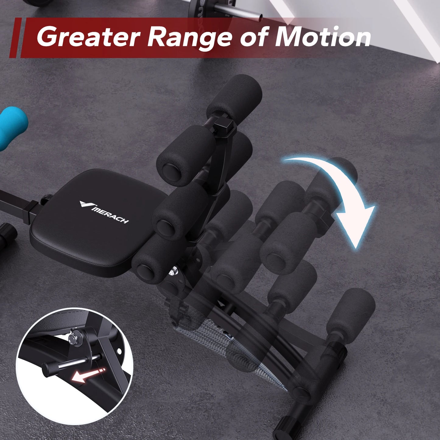 MERACH Ab Machine Multi Functional Workout Bench For Home Gym