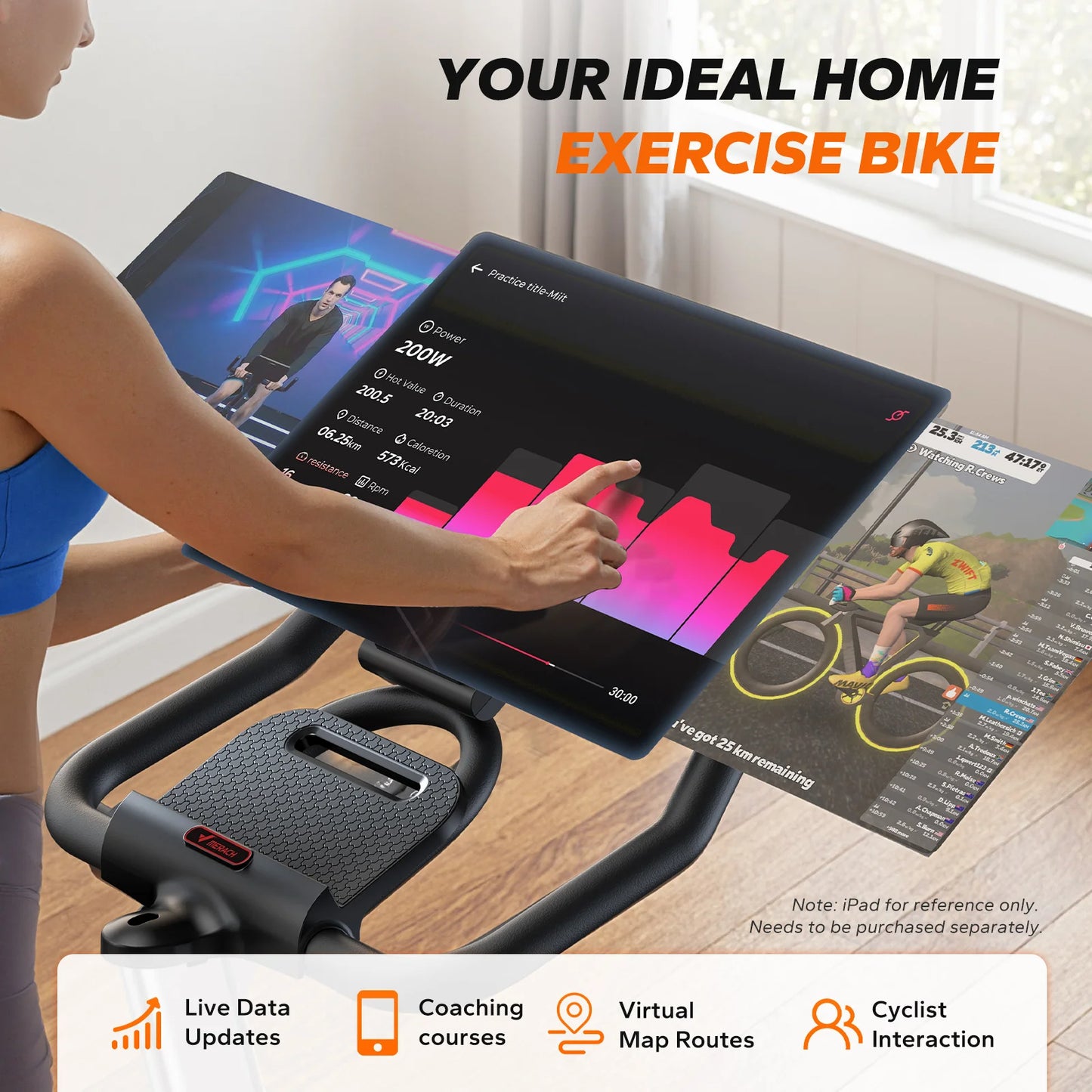 MERACH S38 Indoor Cycling Exercise Bike With Exclusive App