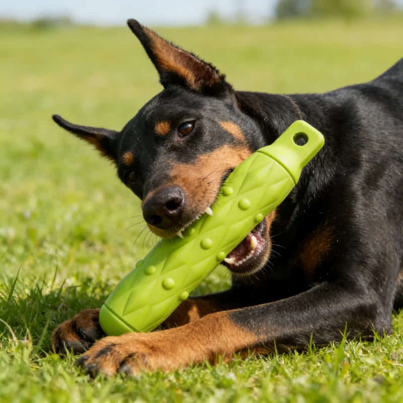 Dog Tough Chew Toy Rubber Stick Indestructible Safe Joint Play