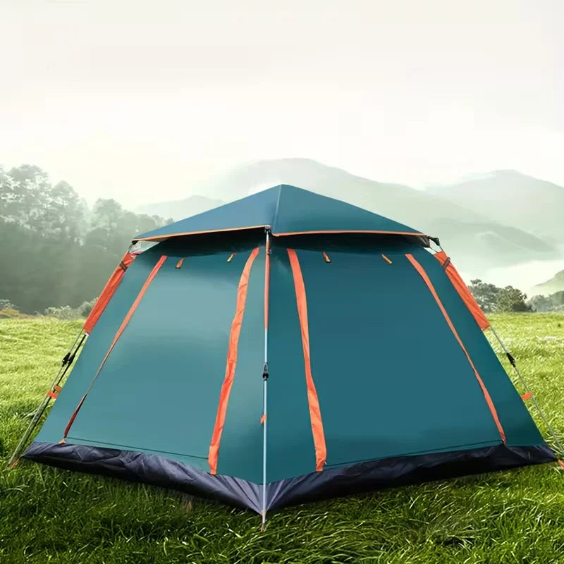 Automatic Waterproof Camping Tent With Foldable Design And Sun Protection