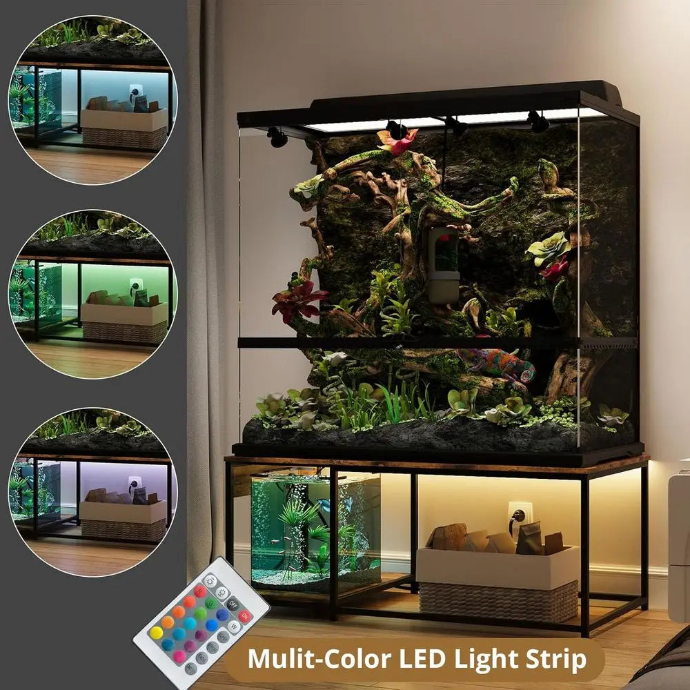 Reptile Tank Stand for Bearded Dragons and Snakes