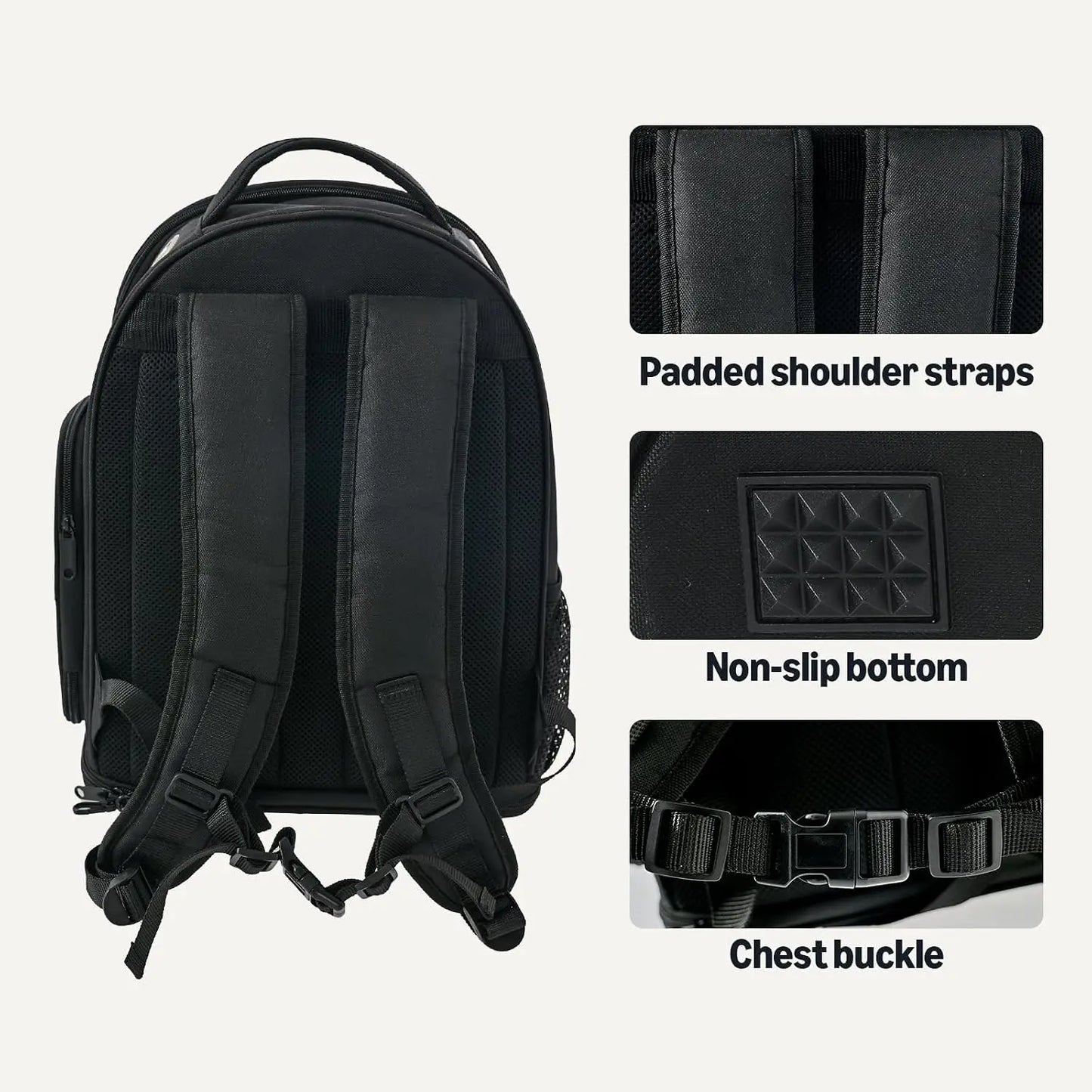 Collapsible Pet Carrier Backpack for Small Cats and Dogs