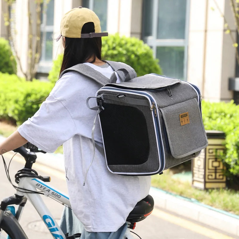 Portable Pet Carrier Backpack For Cats And Small Dogs