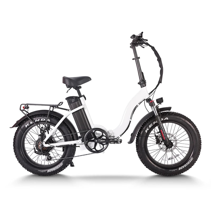 Foldable 1400W Peak Electric Fat Tire Ebike For Commuters