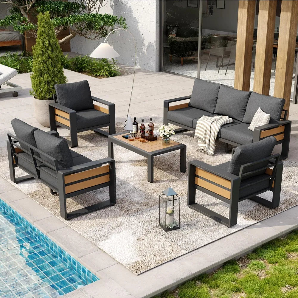 XIAOLANG Aluminum Outdoor Patio Furniture Set With Cushions