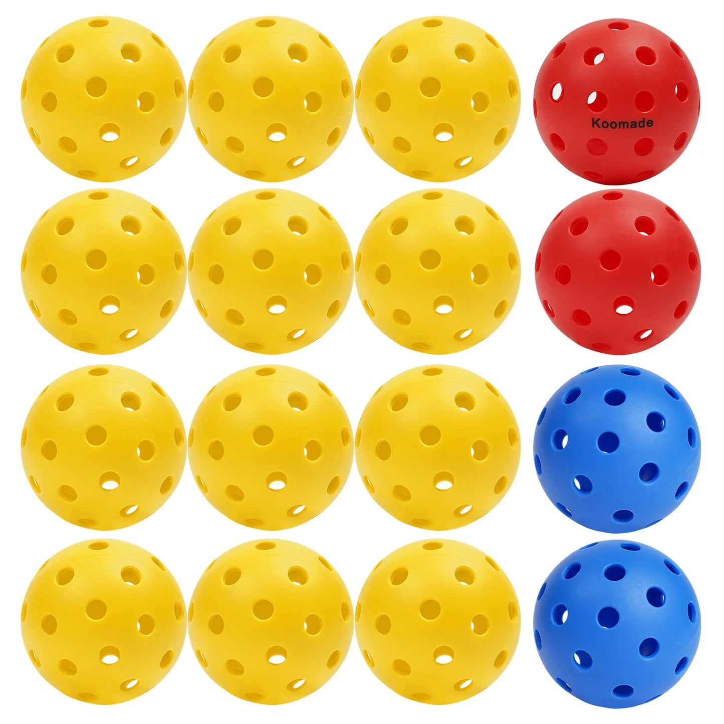 40-Hole Outdoor Pickleballs All Weather 8 or 16 Pack