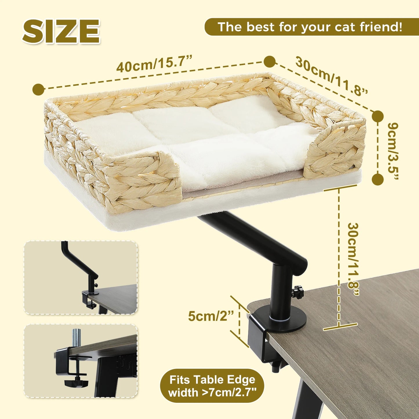 PAWZ Road Cat Desk Bed 360 Rotatable Indoor Cat Stand