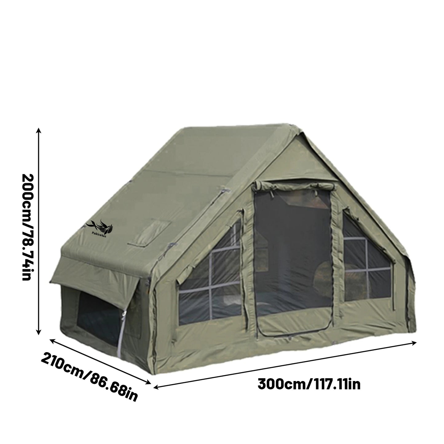 Pakicetus Inflatable Camping Tent Quick Setup For All Seasons