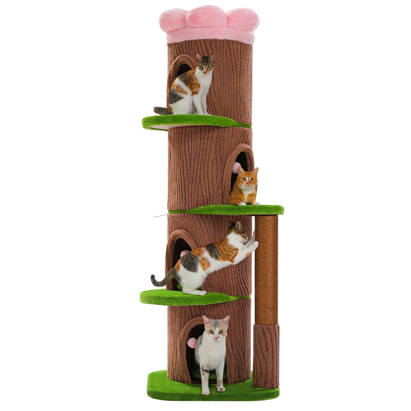 PAWZ Road Large Cat Tree With Scratching Post And Condos