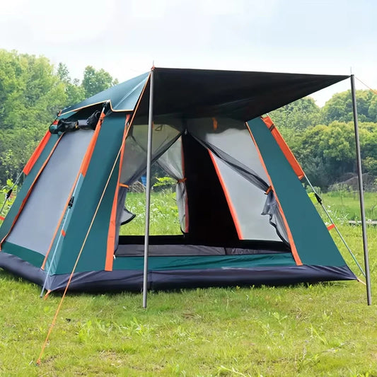 Automatic Waterproof Camping Tent With Foldable Design And Sun Protection