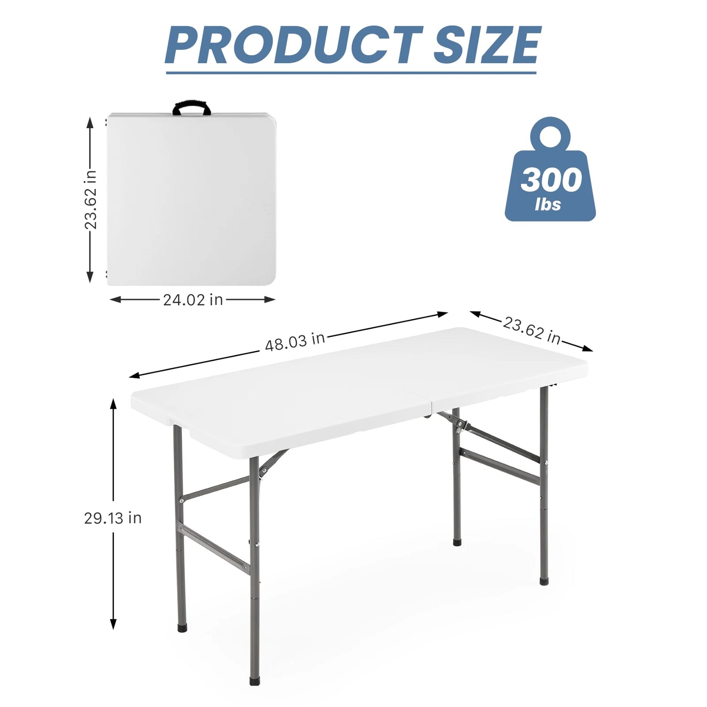 JHK Folding Outdoor Camping Table Portable Heavy Duty