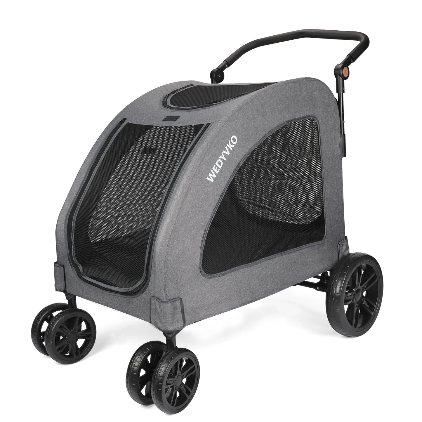 Heavy Duty Dog Stroller For Large Dogs Foldable 360 Wheels