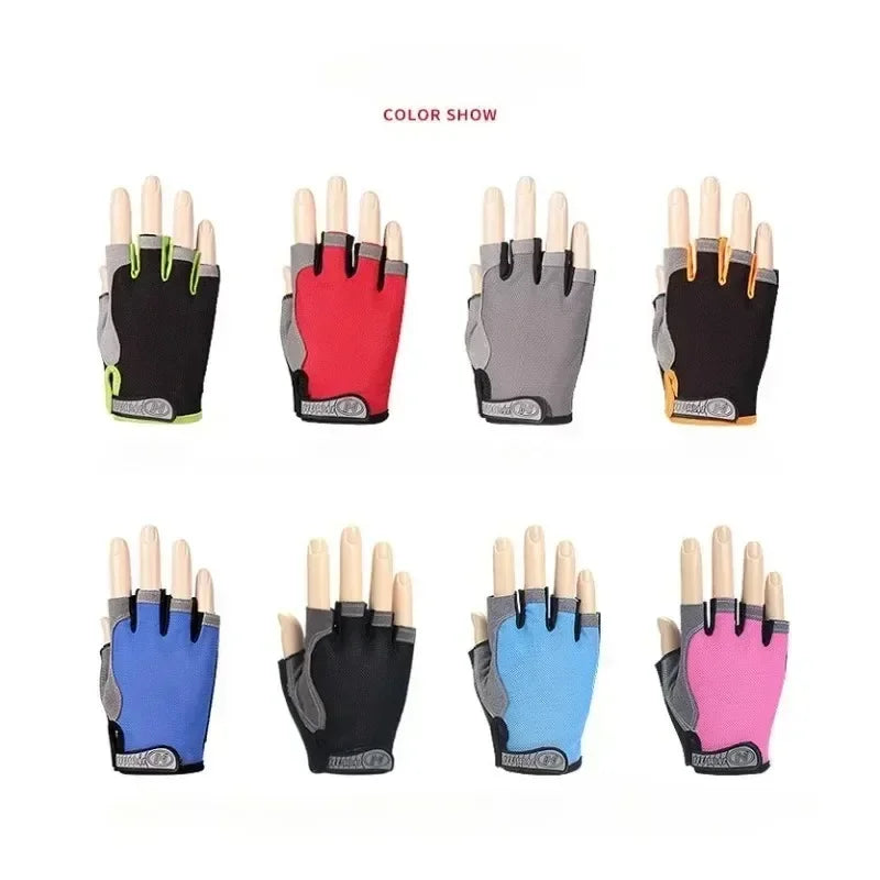 Breathable Anti Slip Half Finger Cycling Gloves For Men Women