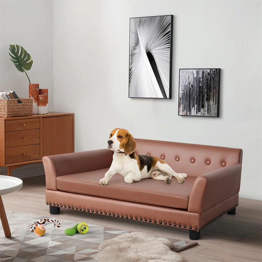 BORWART CN Heavy Duty Pet Sofa Bed Removable Cover Cushioned