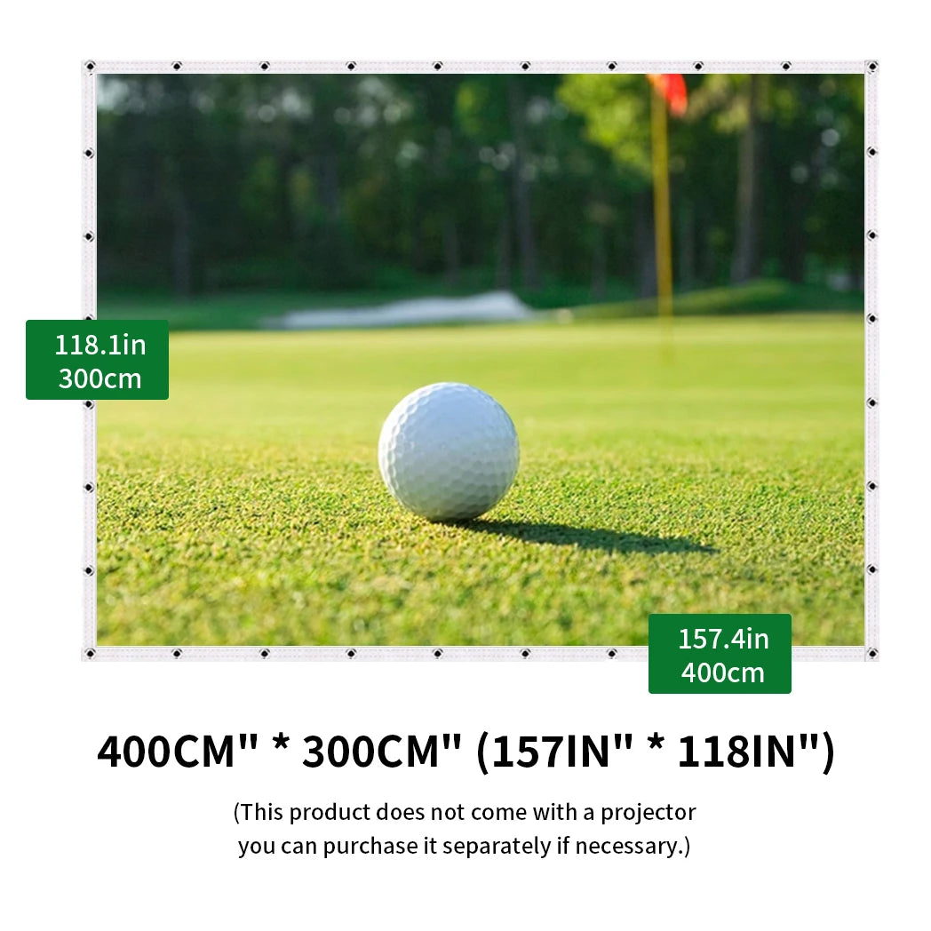 Caiton Golf Impact Screen Silent HD Indoor Outdoor Training