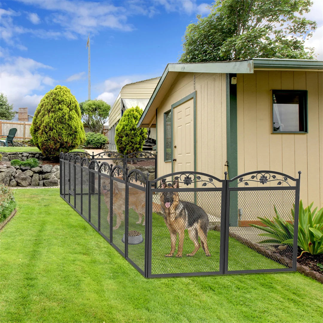 BINGOPAW Heavy Duty Dog Playpen for Outdoor and Indoor Use