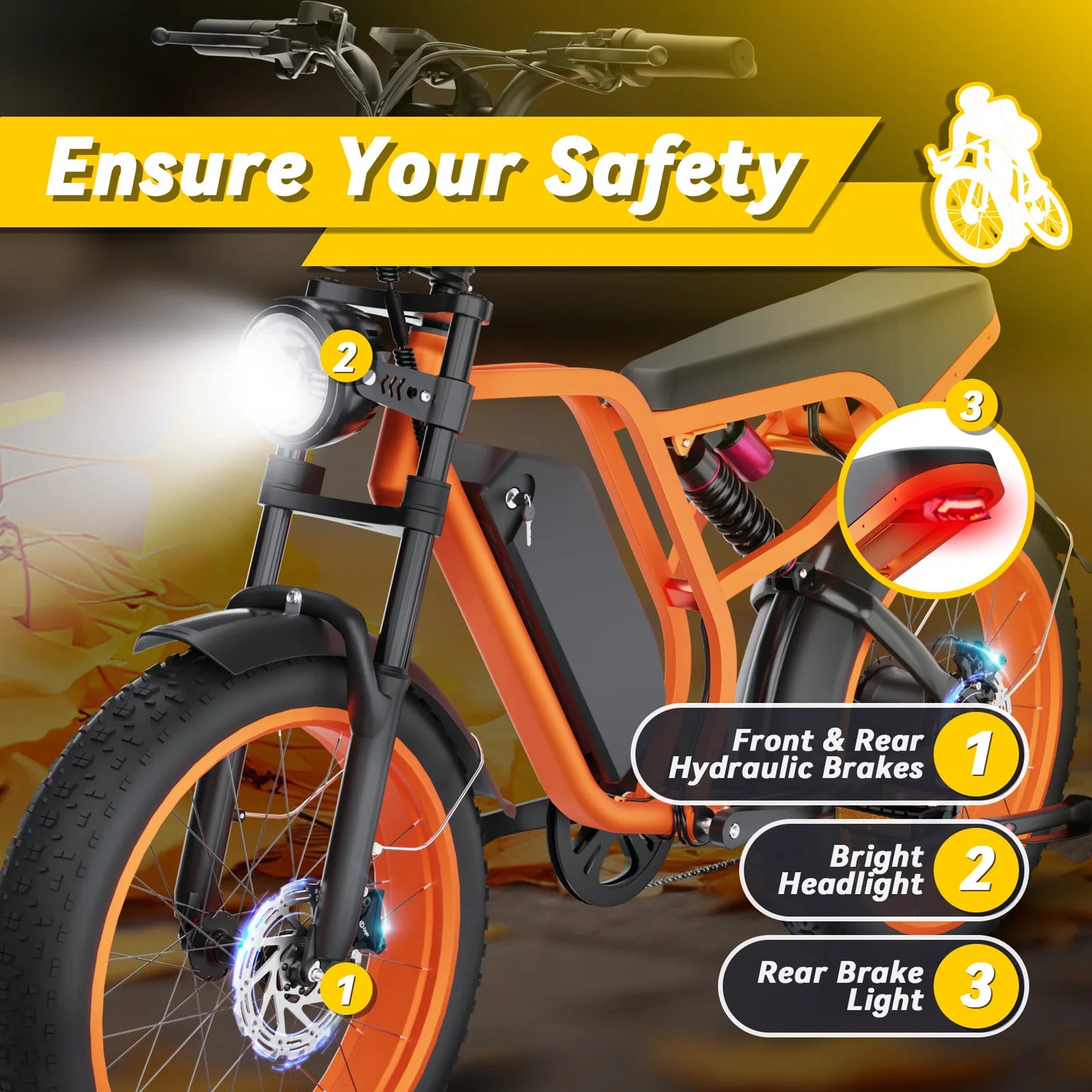 MOOBELO B8 Electric Bike For Adults 1500W 32MPH Removable Battery