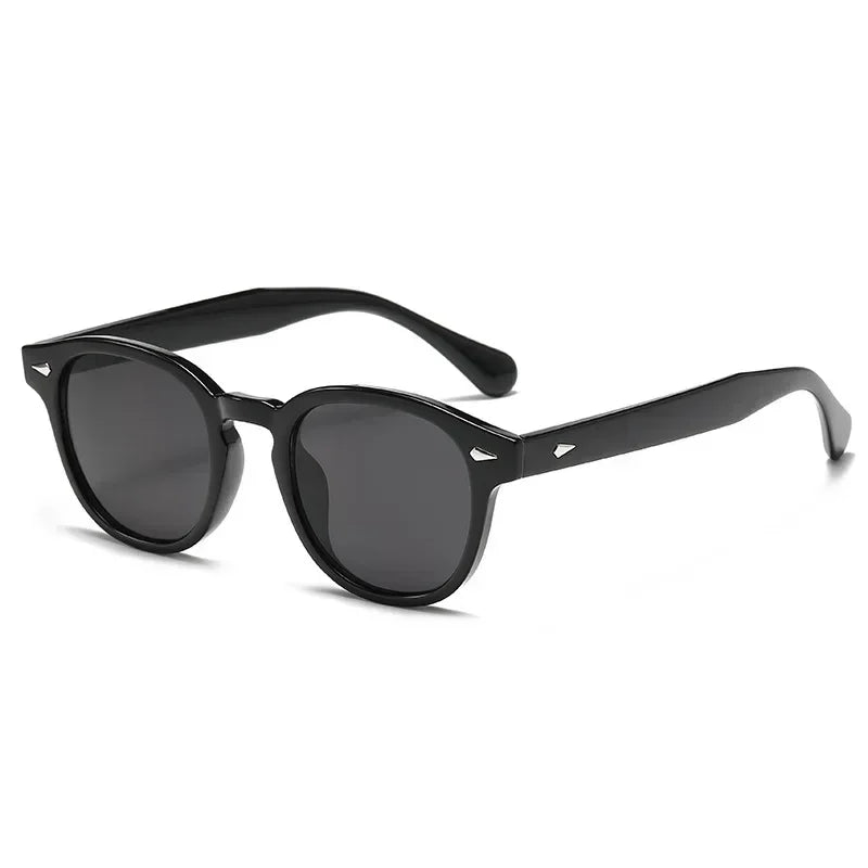 JNPCXI Retro Round Sunglasses UV400 Rivet Style