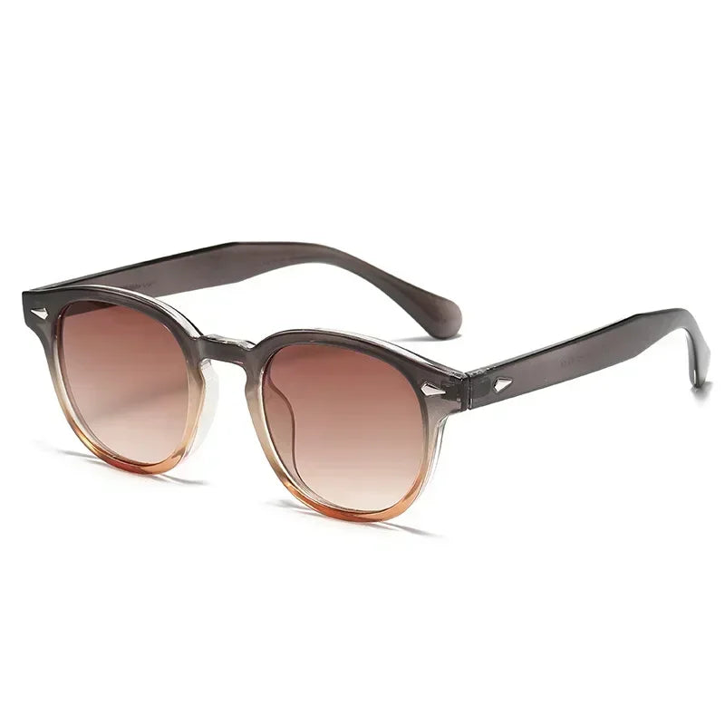 JNPCXI Retro Round Sunglasses UV400 Rivet Style