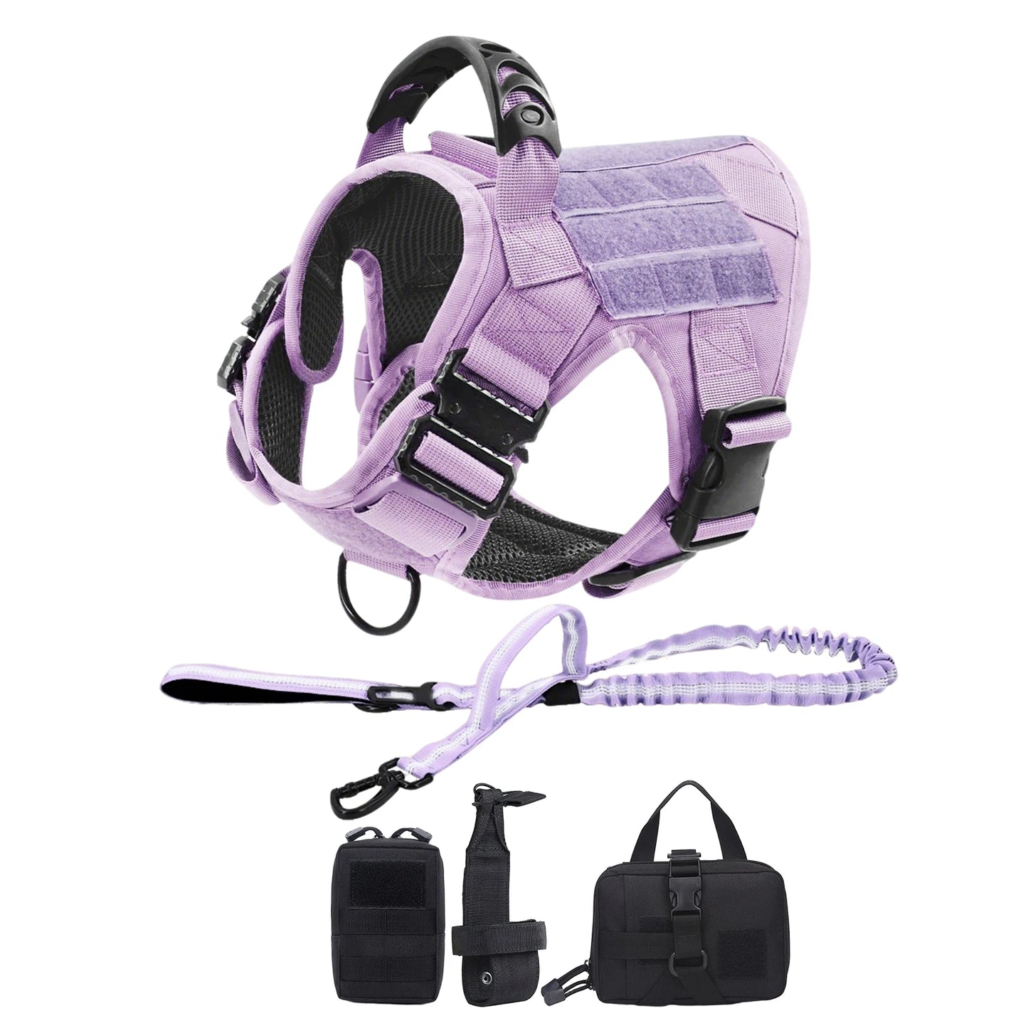 PETRAVEL Pink Camouflage Dog Harness For Large And Medium Dogs