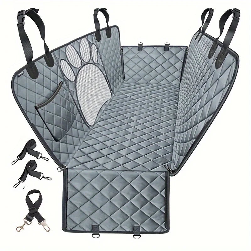 Waterproof Dog Rear Seat Cover Hammock For Cars Heavy Duty Scratch Resistant