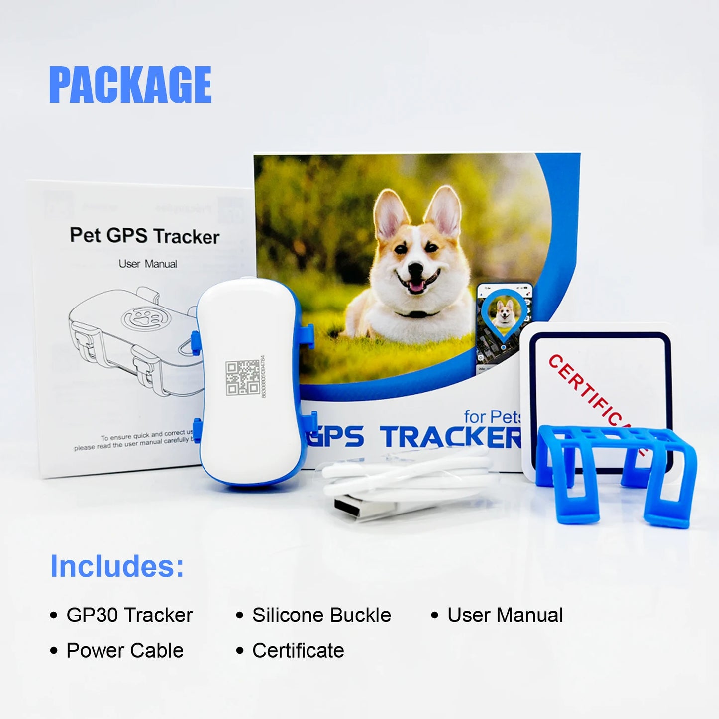 WANWAYTECH GPS Pet Tracker Unlimited Distance IoT WiFi Locator