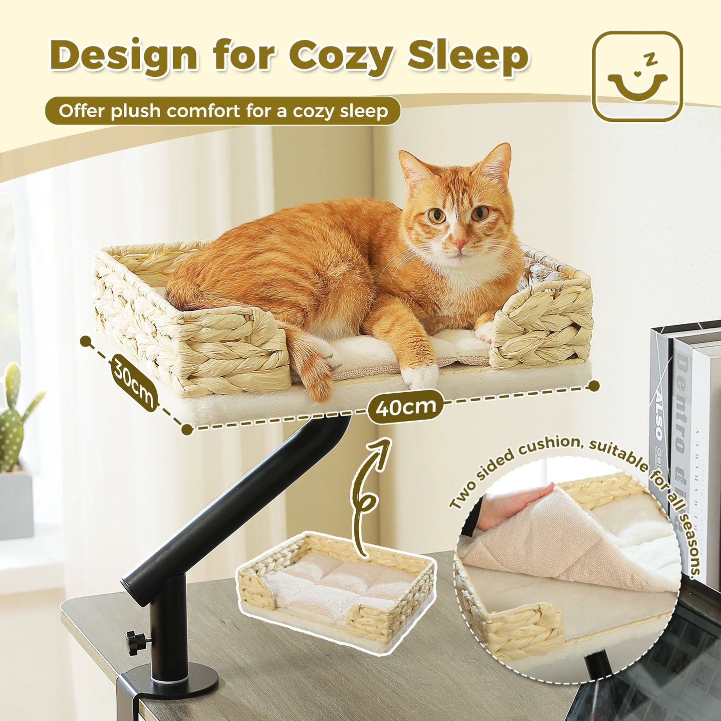 PAWZ Road Cat Desk Bed 360 Rotatable Indoor Cat Stand