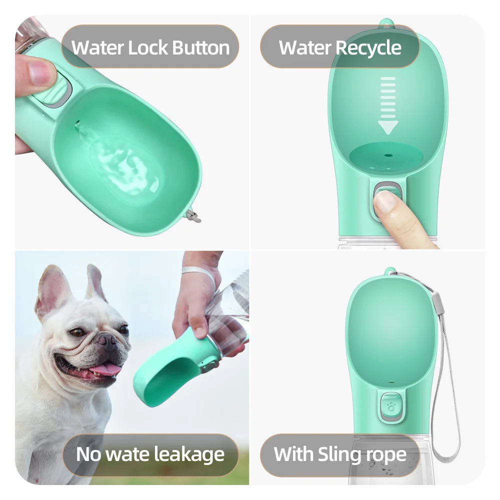 Holapet Dog Water Bottle Travel Feeder Leakproof Drinking Container
