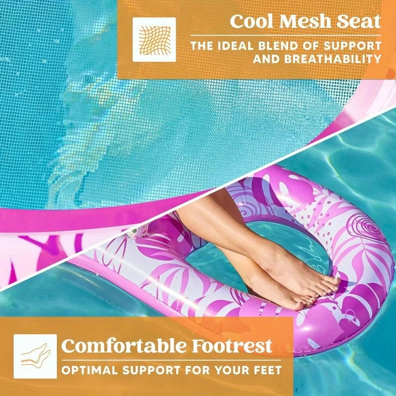 Joyfy Inflatable Pool Float Lounger for Summer Water Party
