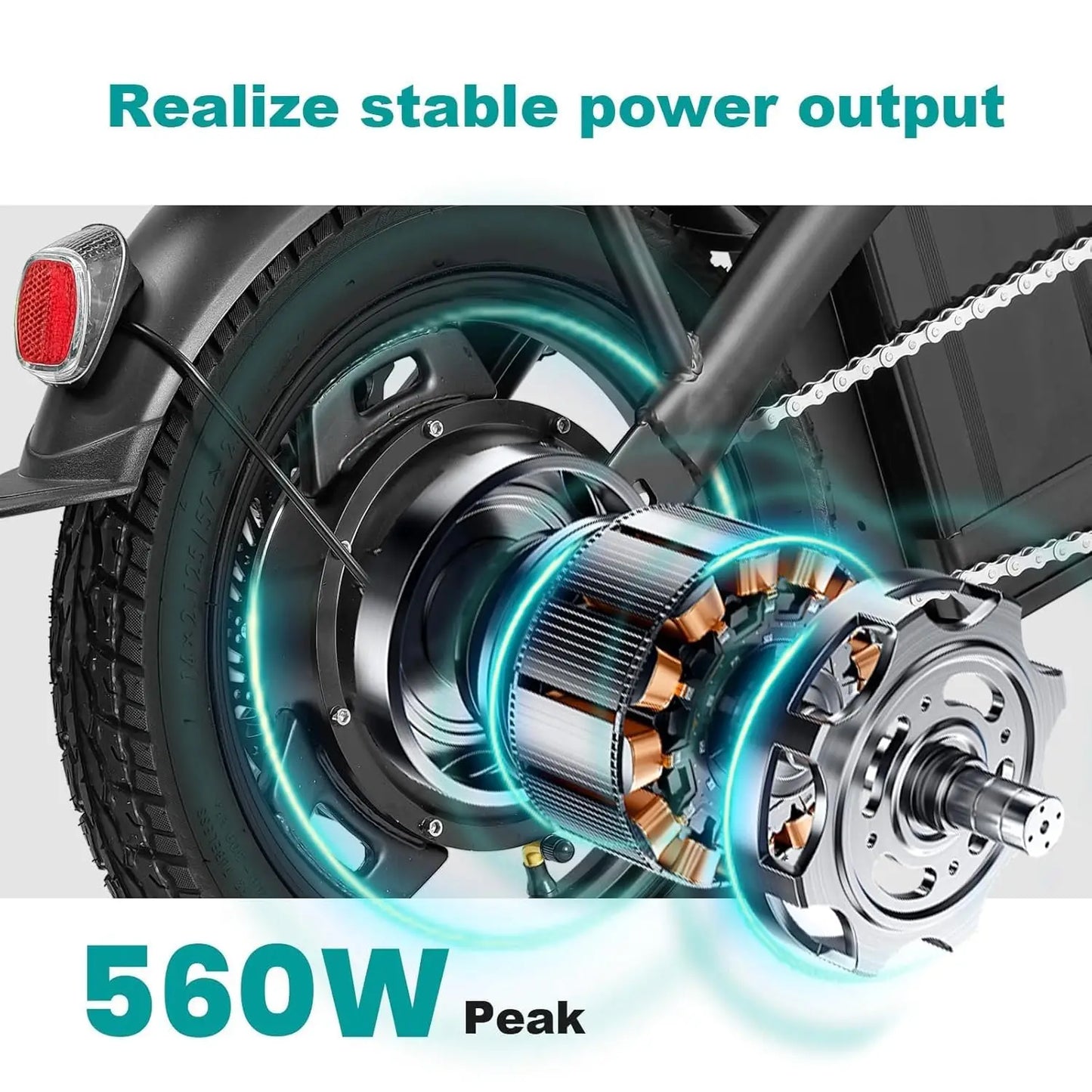 Electric Folding City Bike 560W Motor 48V Battery Commuter