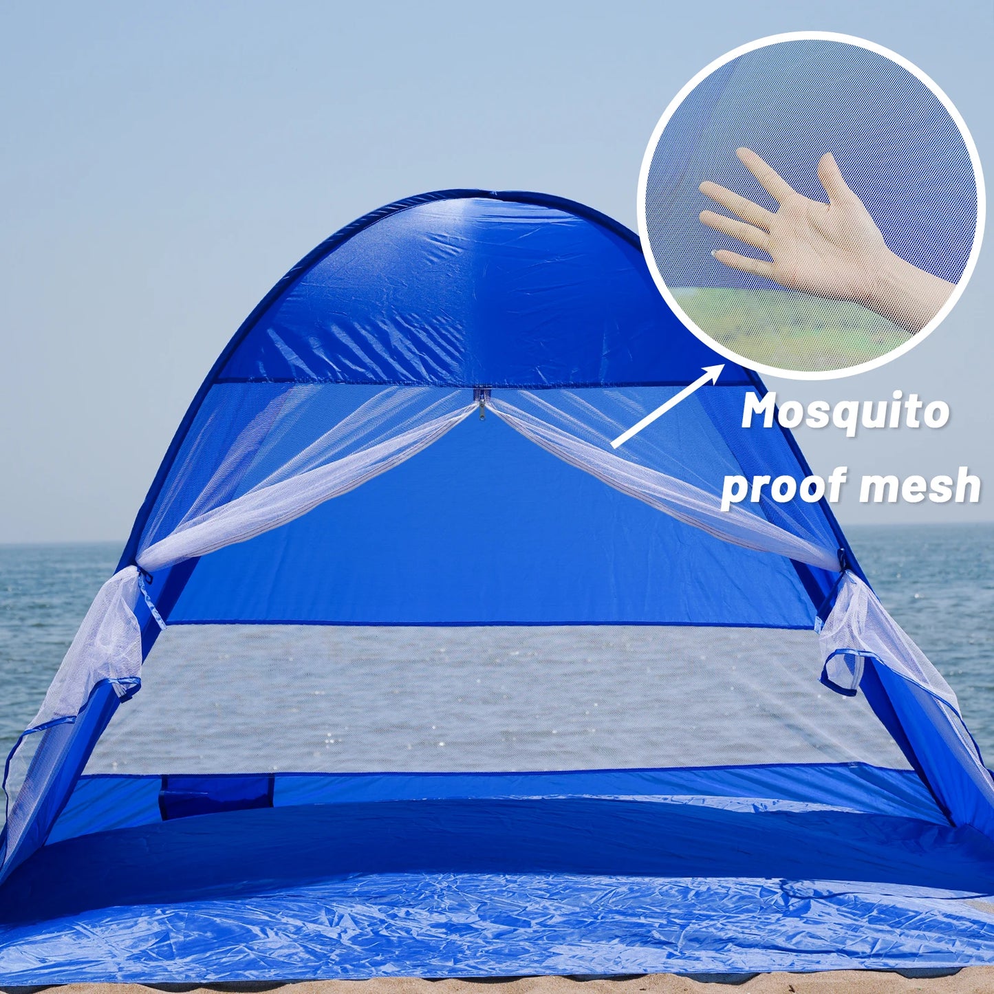 Auto Open Beach Camping Tent UPF 50 Sun Shelter Plus
