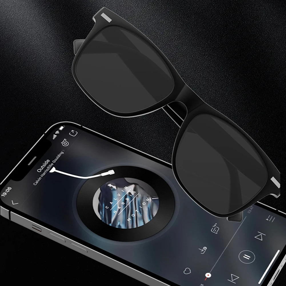 Alloet Smart Glasses AI Voice Assistant With Camera Open Ear Audio
