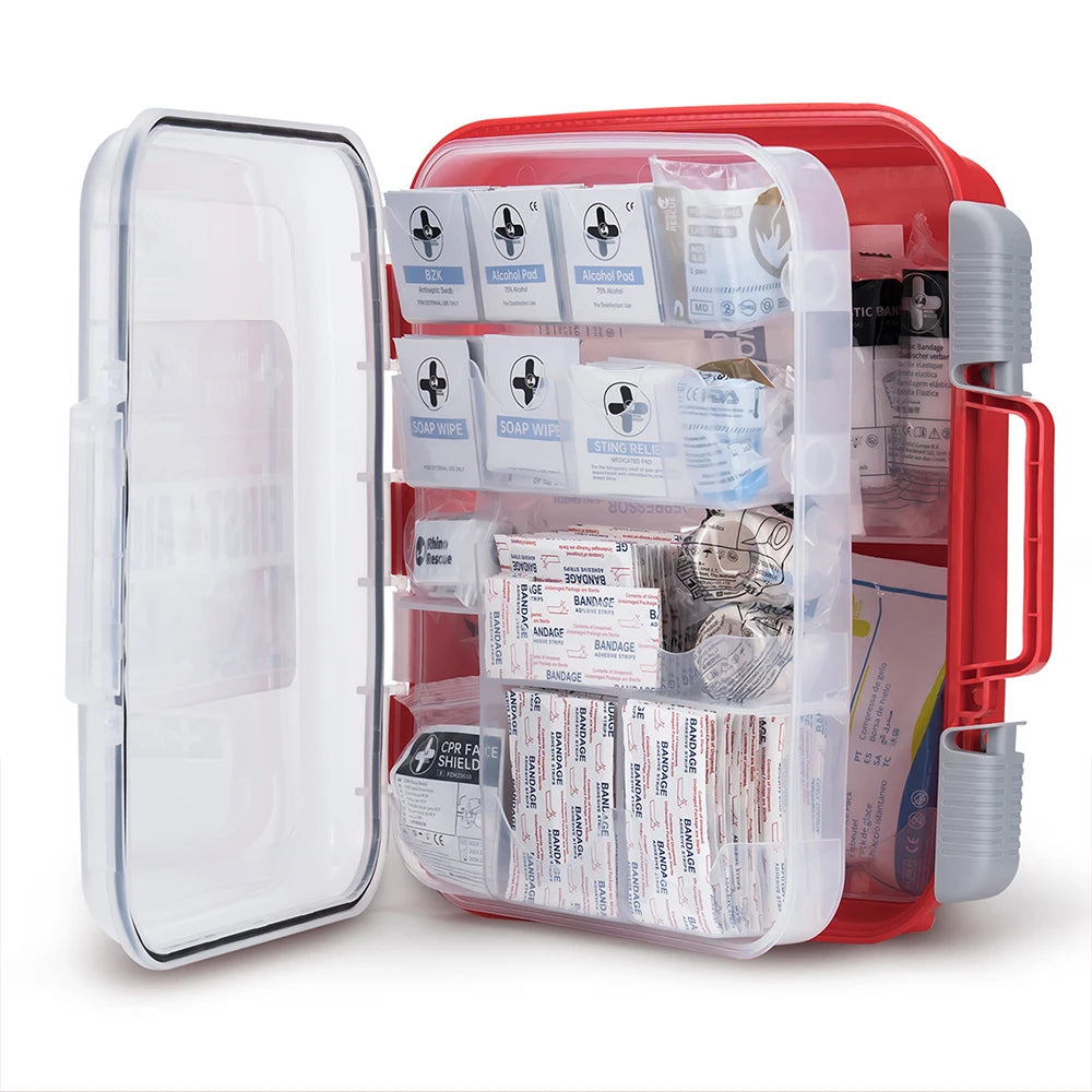 Rhino Rescue 350 Pieces All Purpose First Aid Kit Home
