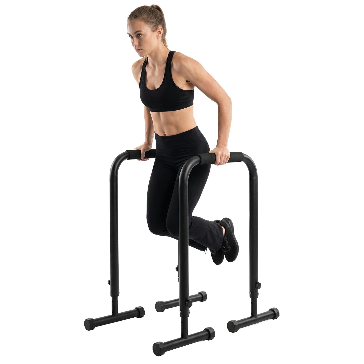 Adjustable Dip Bars Heavy Duty Steel Parallel Push Up Stand